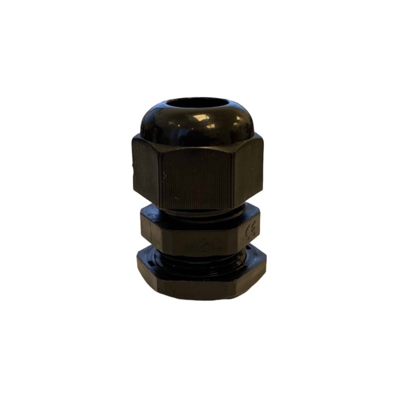 Nippel M20 med kontramutter