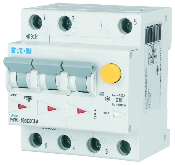 Eaton Jordfeilautomat PKPM3-10/3/C/003-A
