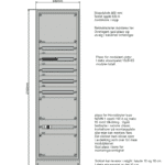 Underfordeling 600mm, 5-7 rader 160A TN-S 400V