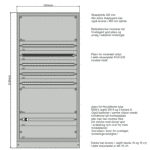 Underfordeling 1000mm, 5-7 rader 160A TN-S