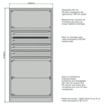 Underfordeling IT 230V 1000mm, 5-10 rader