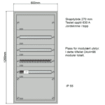 Modulskap 600x1260 4-6 rader
