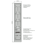 Etasjefordeler – 3 direktekoblede målerplasser, TN-S 400 V