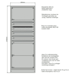 Underfordeling IT 230V 800mm, 5-10 rader