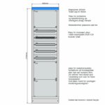 Underfordeling 600 mm TN 400V – 5–10 rader fra Elskap