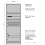Underfordeling 800mm, 5-7 rader 160A TN-S 400V